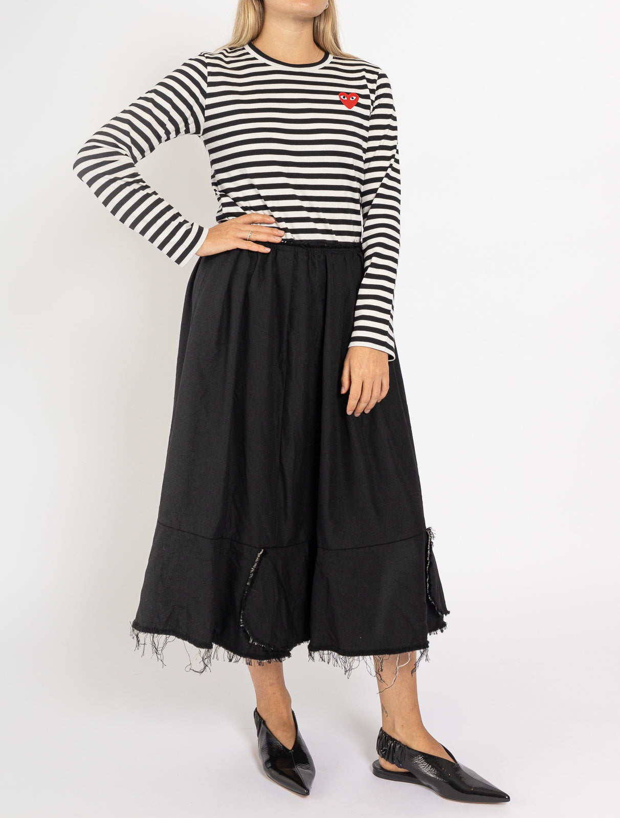 Washed Wool Skirt