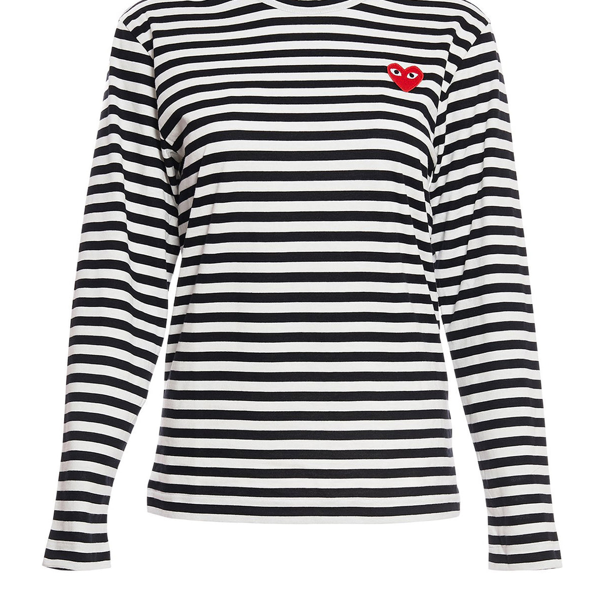 Cdg striped long sleeve black and white sales