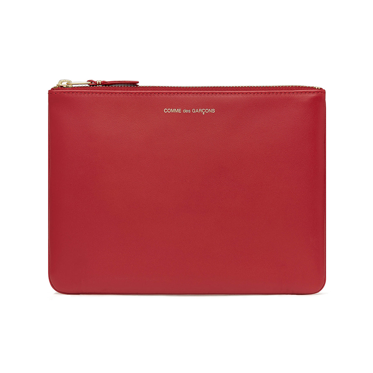 Comme des garcons zip wallet burgundy discount