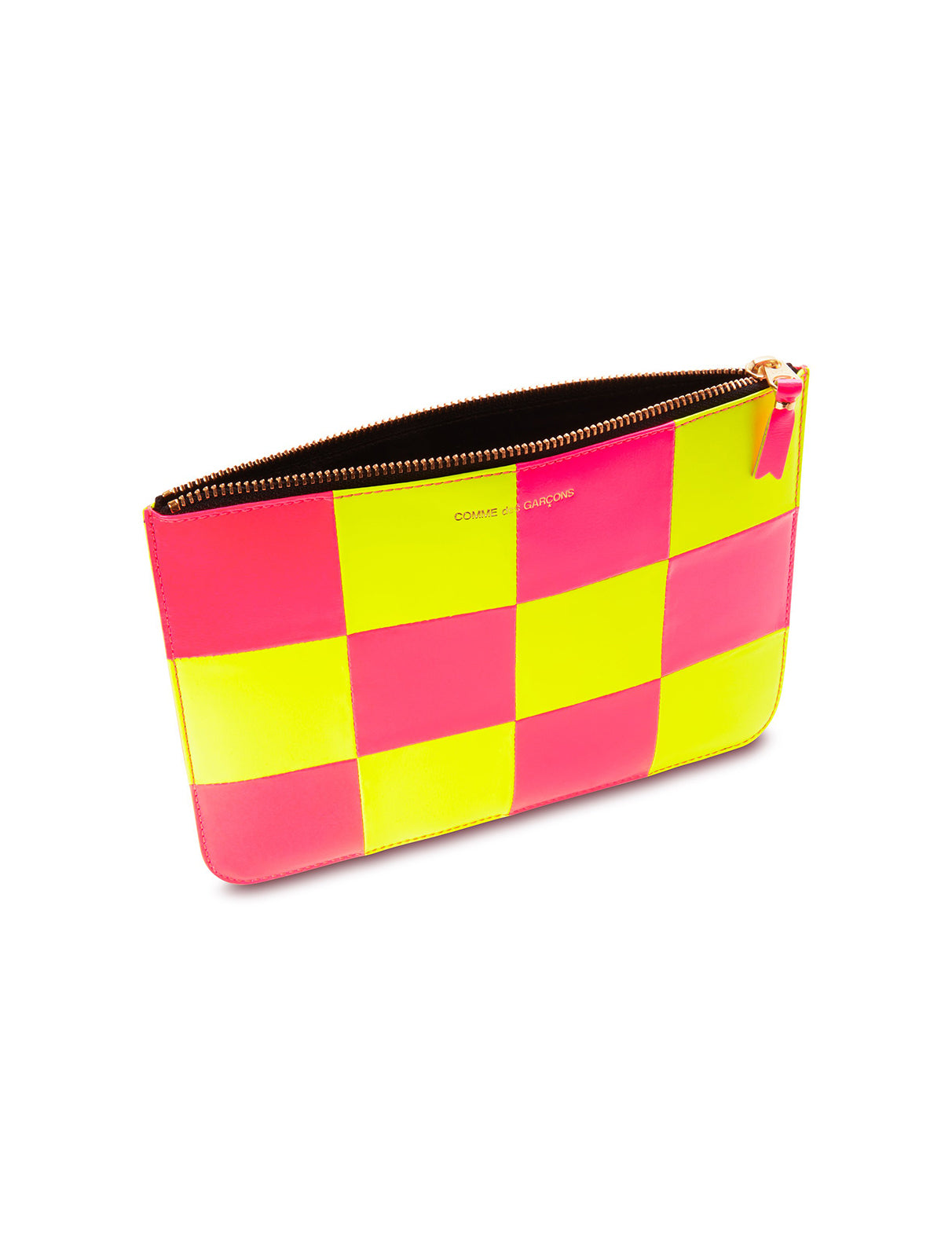 Fluo Squares Large Zip Pouch