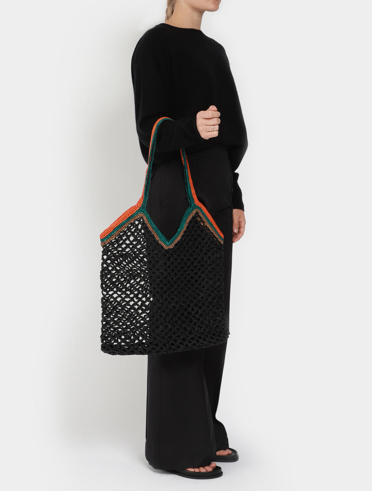 Network Raffia Bag