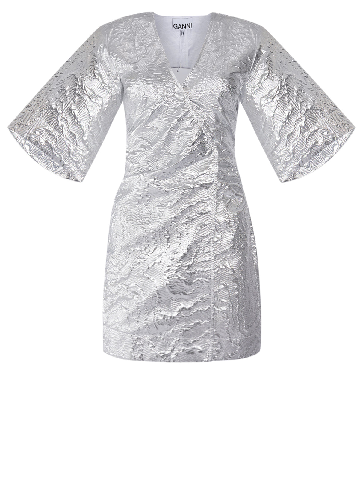Metallic Jacquard Mini Dress