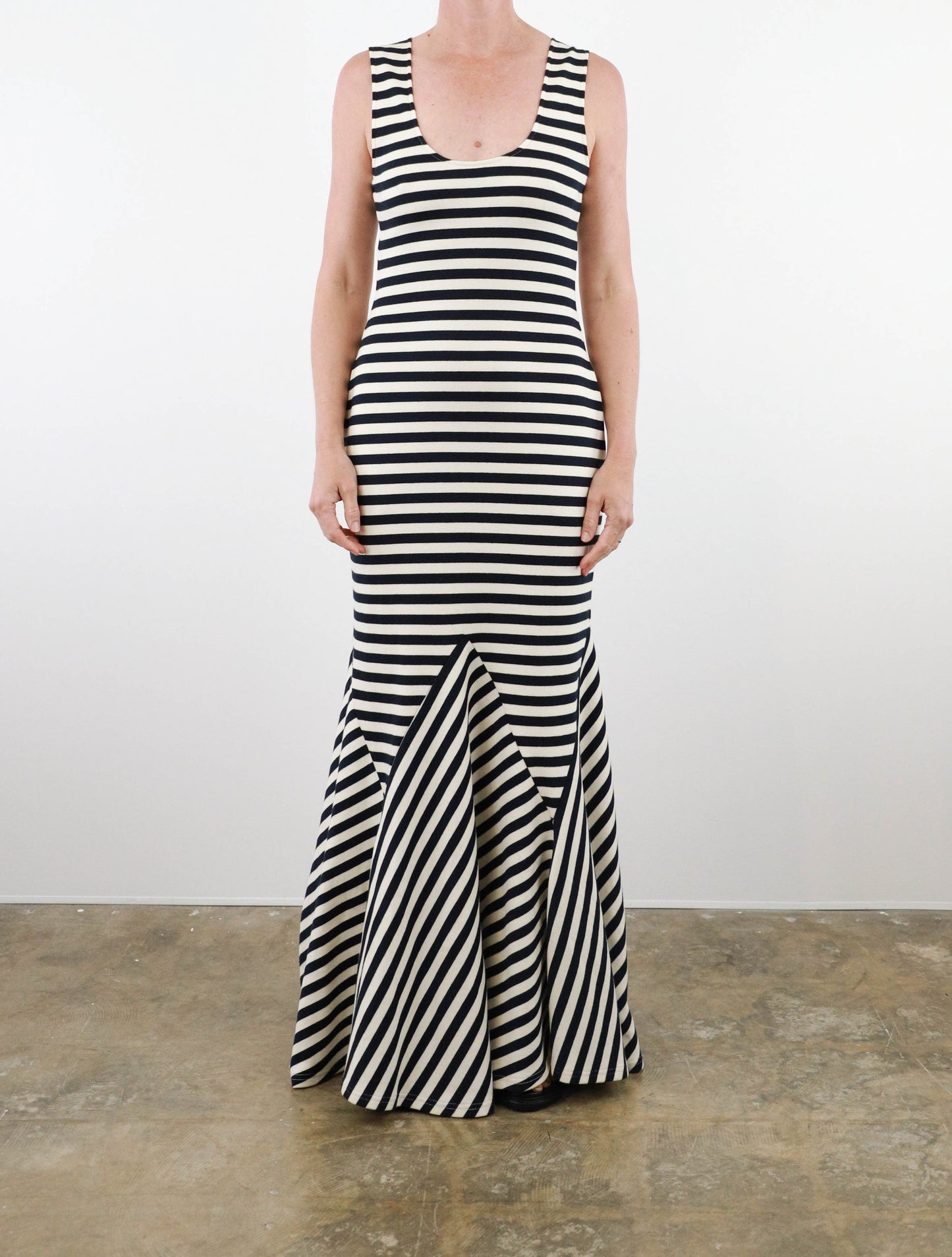 Sleeveless Jersey Maxi Gown