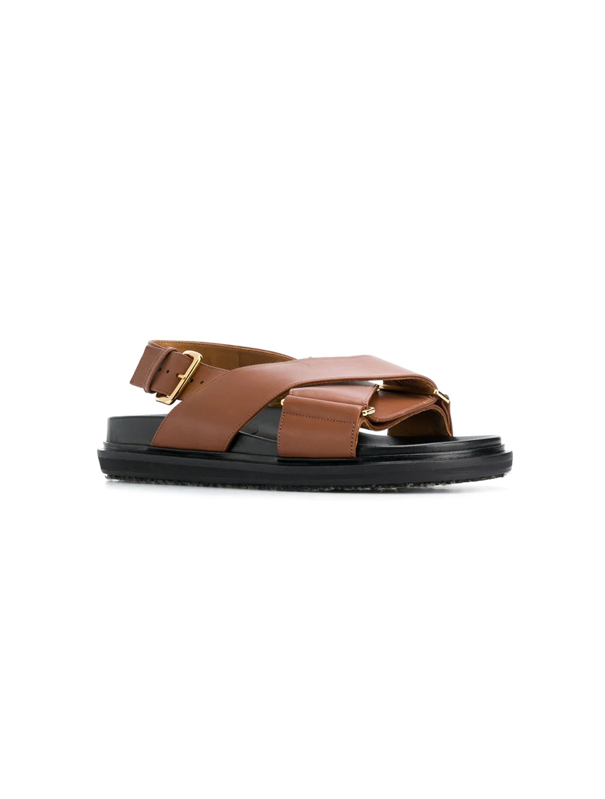 Fussbett leather sandal Marni Black size 41 EU in Leather - 36035272