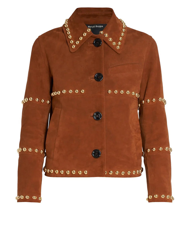 Shop Meryll Rogge Studded Suede Jacket Online | Camargue Fashion Australia