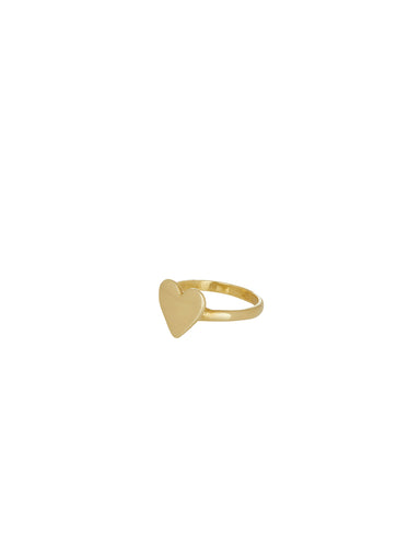 Mondo Mondo Heart Ring in Brass at Curated Santa Barbara Boutique
