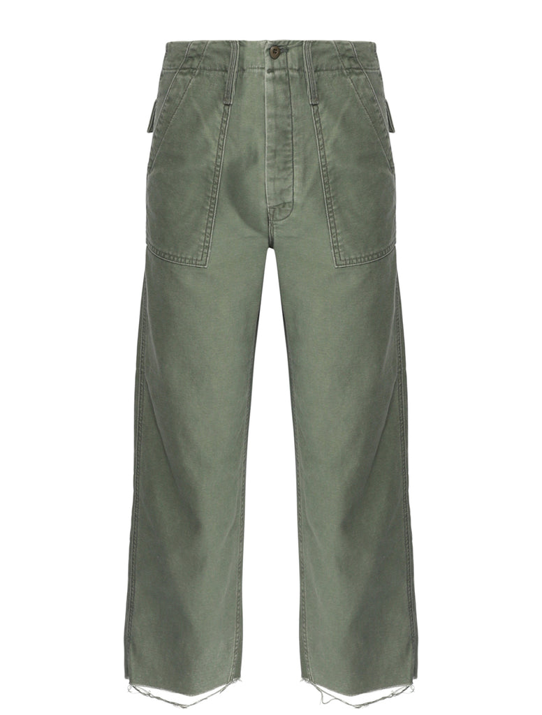 Green jeans with on sale pockets on the side