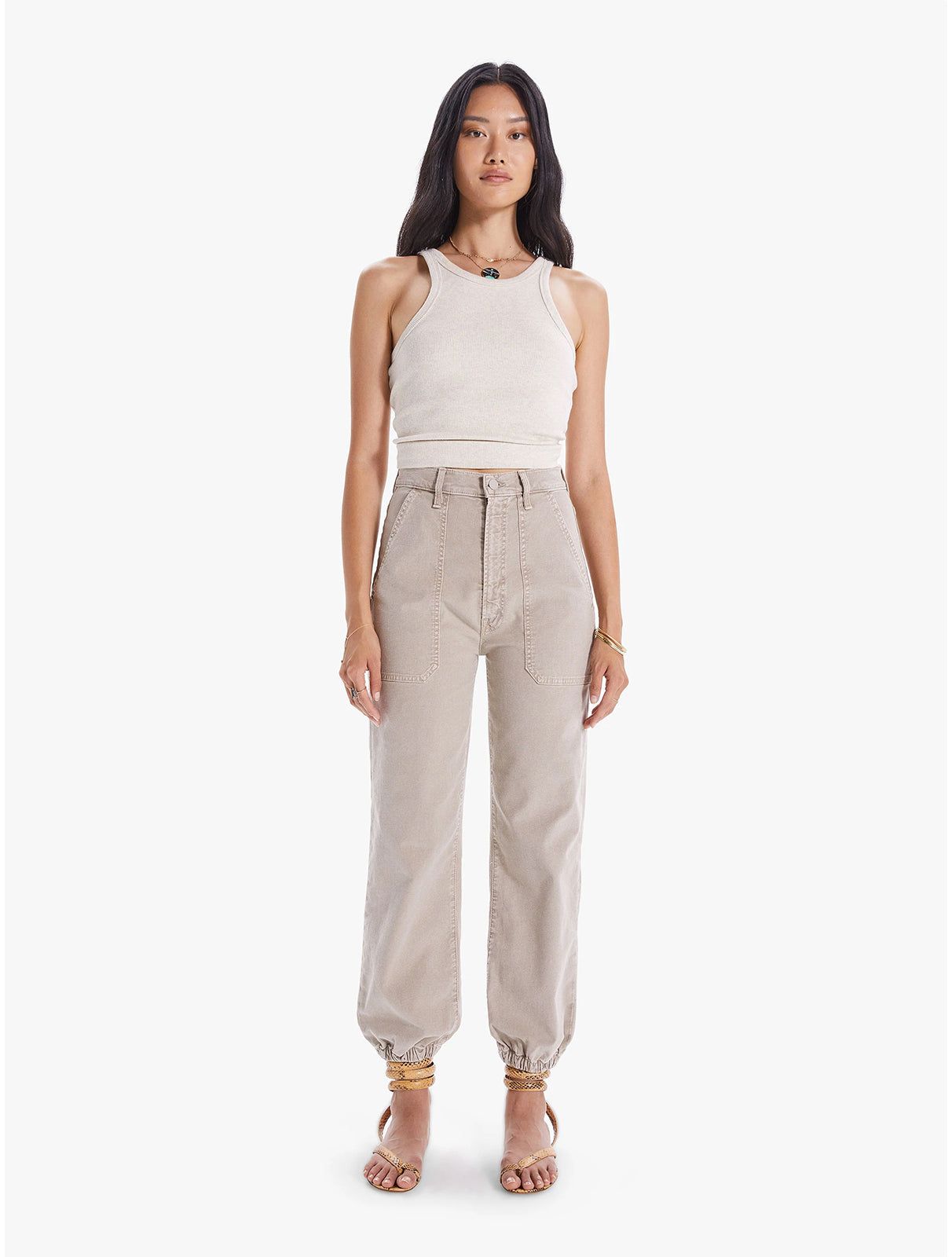 The Wrapper Patch Springy Ankle Jeans