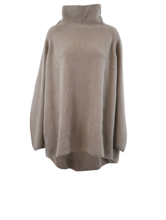 Oversized Raglan Sleeve Knit Tunic