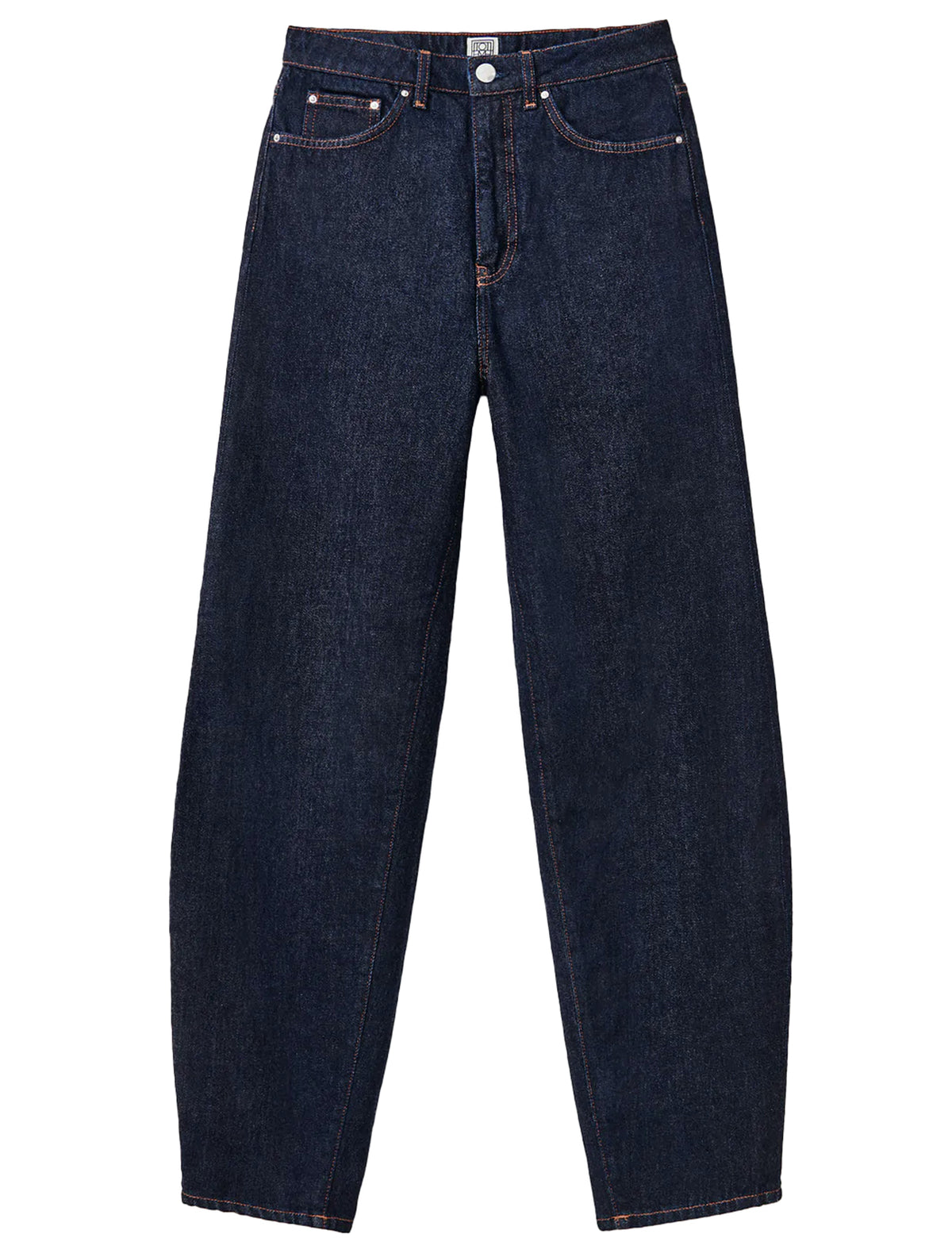 Barrel leg denim raw blue – Totême