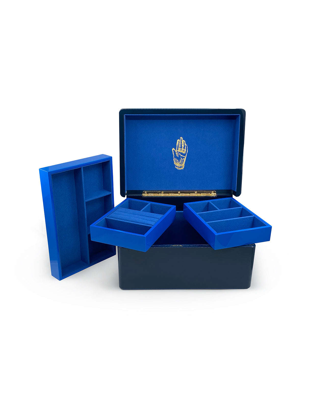 Trunk Jewellery Box - Midnight Navy